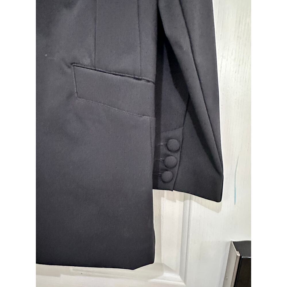 Cabi #4119 Black Career One Button Ponte Knit Dinner Blazer Jacket Size 10 - Picture 4 of 6